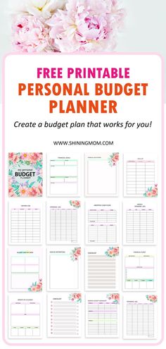 personal budget planner Budget Planning Printables, Financial Planner Printables, Personal Budget Planner, Weekly Budget Template, Weekly Budget Planner, Budget Planner Template