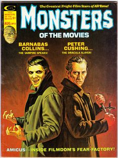 Hammer Horror Films, Peter Cushing, Hammer Horror, Monster Movie, Movie Magazine, Vampires And Werewolves