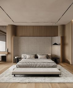 Wabi Sabi Apartment, Oak House, Hotel Room Design, Double Height, Master Room, 아파트 인테리어, Bedroom Bed Design, Bedroom Furniture Design, Contemporary Bedroom