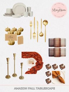 there are many different types of tableware and place settings on this page to describe