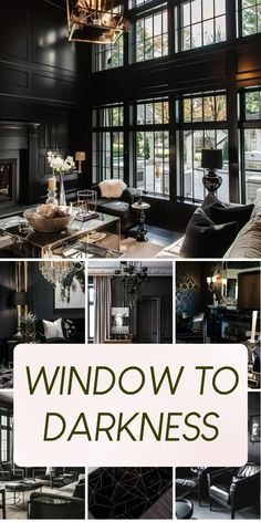 Add an edgy touch to your living room with black window frames. Contrast against white walls creates a stunning visual effect. Pair with black blinds for a dramatic total blackout. Black Window Blinds Living Room, Grand Piano Living Room, Dark Living Room Ideas, Piano Living Rooms, Dark Drapes, Blinds For Windows Living Rooms, Black Blinds, Moody Living Room