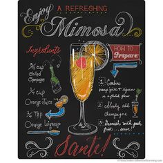 a chalkboard sign with different types of drinks on it and writing that says enjoy a refreshing minnesota