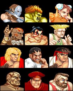 an image of the characters in street fighter