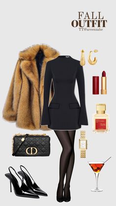 #fallfashion #fal|fashiontrends #outfitinspo #fashiontrends #2024trends #fall #fashion #style #foryou #fp #foryoupage #brownnails #datenightoutfit Speakeasy Date Night Outfit, Elegant Dinner Party Outfit, The Chic Maven, Winter Casino Outfit, Winter Evening Outfits Classy, Mob Wife Outfit Aesthetic, New Years Eve Party Outfit Ideas, Las Vegas Winter Outfit Ideas Night Out, Fancy Dinner Outfit Night Classy