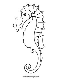 a cartoon sea horse with bubbles in its mouth and an oceanhorse on it's back