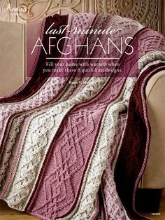 the cover of knitting afghans