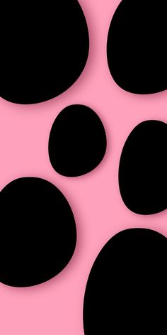 black circles on a pink background that is very similar to the ones in the movie