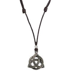 PRICES MAY VARY. Length: Approximately 18 Inches to 36 Inches. The necklace features an adjustable sliding knot, allowing you to customize the length to suit your desired style and preferences. Fits most neck sizes and necklines. Material: Brown waxed cotton cord that is durable and feels soft against your skin. Pendant: 1.18 Inches Triquetra Symbol (Old Silver Finish) Adjusting: Features an easy-to-use slip knot closure for adjustable length. Slide the slip knots on both sides of the pendant by gently moving them away from the pendant to make the necklace large enough Elegant unisex design for a sleek, minimalist look, featuring a triquetra Celtic symbol in a slightly distressed finish, representing unity, balance, and eternal connection. This lightweight and comfortable piece is suitable Triquetra Symbol, Celtic Knot Necklace, Celtic Symbol, Adjustable Sliding Knot, Celtic Trinity Knot, Slip Knot, Black Cord Necklace, Trinity Knot, Celtic Symbols