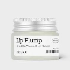 Buy COSRX Refresh AHA BHA Vitamin C Lip Plumper at YesStyle.com! Quality products at remarkable prices. FREE Worldwide Shipping available! Present Makeup, Body Retinol, Womens Self Care, Luxury Skincare Packaging, Mixed Skin, Asmr Makeup, X 2022, Korean Lips, Cream Bottle