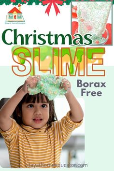 Get ready for some festive fun with this easy, borax-free Christmas slime recipe! It's a perfect holiday activity for preschoolers, encouraging creativity and sensory play. Make some sparkly slime, let your kids have fun, and enjoy the festive atmosphere. Click here for the full instructions and let the holiday slime making begin! This slime recipe is perfect for a day of holiday fun and creativity. Christmas Slime, Preschool Math Centers, Sensory Activities For Preschoolers, Alphabet Centers, Preschool Centers, Sensory Activity, Kids Create, Preschool Christmas, Preschool Themes