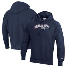 The Champion Navy MSU Denver Roadrunners Reverse Weave Pullover Hoodie is the perfect way to show your support for the MSU Denver Roadrunners. Made from a durable cotton and polyester blend, this hoodie features a double-layer hood with knotted drawcord and metal grommets, double-needle construction throughout, and an embroidered logo. The front pouch pocket is perfect for storing your essentials, and the ribbed cuffs and waistband provide a comfortable fit. Whether you're cheering on the Roadrunners at the game or just relaxing at home, this hoodie is sure to keep you warm and stylish. Msu Denver, Champion Reverse Weave, Road Runner, Pocket Pouch, The Game, Double Layer, Denver, Pullover Hoodie, Comfort Fit