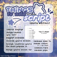 an image of a computer screen with the words things to add to your scraps