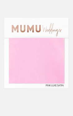 the pink hue is from mumu, which has been used in many fashions