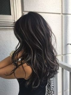 Black Hair Balayage, Hair Color Underneath, Ash Hair Color, Hair Color Streaks, Black Hair With Highlights, Hair Streaks, Dark Hair With Highlights, Brown Hair Balayage