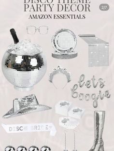 disco theme party decor - amazon essentials for the dance floor, disco ball and other items