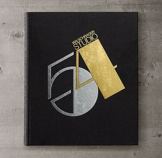 a black book with gold foil on the cover