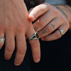 Chunky Silver & Black Onyx Signet Ring - Also available in Royal Blue Lapis Lazuli & Green Opal. Made using recycled stainless steel. Gold & Black Signets Also Available. ✔️Weighty and Durable stainless steel Made using authentic Gemstones - Natural Onyx & Lapis Lazuli - Opal is Lab created ✔️UNIQUE Design, larger style. Great for men! ✔️Multiple Sizes for Selection Ring sizes: 5-12 - pinky sizes available. Please check the ring size chart attached. ✔️Quality Craftsmanship Combining quality fini Pinky Ring Mens, Signet Ring For Men, Mens Black Ring, Onyx Ring Men, Lab Design, Etsy Jewellery, Onyx Signet Ring, Mens Pinky Ring, Mens Jewellery