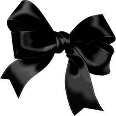 a large black bow on a white background