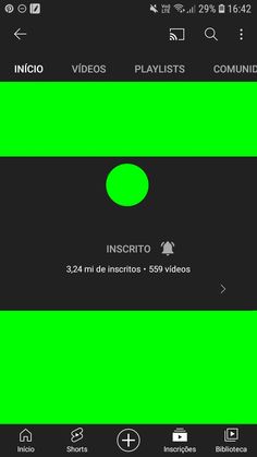 a green screen with the words insorto and an image of a video player