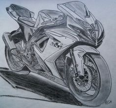 a drawing of a motorcycle with the words artibart on it