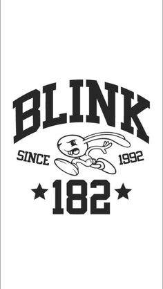 the blink since 1932 logo with an image of a bunny flying through the air and stars around