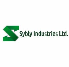 the syly industrials ltd logo is shown on a white background with green arrows