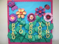 a bulletin board with flowers and butterflies on it that says,'best groom word '