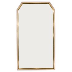 a gold framed mirror on a white background with an empty space in the middle for text