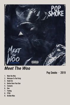 Pop Smoke Meet The Woo Minimal Polaroid Album Cover Poster Meet The Woo, Personalize Gifts, Custom Album Covers, Painting Inspo