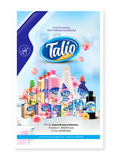 a poster advertising talo products