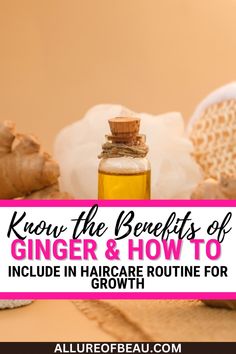 Ignite your hair’s potential with the power of ginger! 🌟 Our hair thinning remedies and DIY ginger oil benefits are your secret weapons for extreme hair growth. Learn how to make ginger hair growth spray and say goodbye to hair fall. With our ginger for hair care tips, you’re on your way to long, thick hair. Let’s spice up your routine and combat hair loss—naturally! Diy Ginger Oil, Ginger Oil Benefits, Ginger For Hair, Recipes For Hair Growth, Ginger Hair Growth