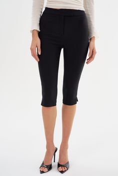 The CELINE Stretch Twill Capri is a must-have for the trendy woman. Crafted from flattering stretch twill fabric and featuring a retro-inspired cropped length, it effortlessly blends comfort and style. Pair it with kitten heels or slip-on pumps for an effortlessly chic look. Slip On Pumps, Twill Fabric, Winter Sale, Look Chic, Retro Inspired, Skirt Pants, Dress Accessories, Dress Pants, Dress Skirt