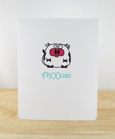 a card with an image of a cow on it's face and the words $ 9000clies