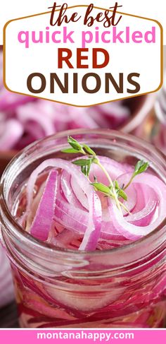 Close-up photo of quick refrigerator pickled red onions. Asian Pickled Red Onions, Pickled Ideas, Pickling Onions, Pickled Red Onions Recipe, Salami Chips, Chicken Cabbage, Red Onion Recipes, Quick Pickled Red Onions