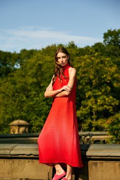 Vogue India, Lela Rose, Halter Midi Dress, Runway Collection, Vogue Paris, Dressed Down, Fashion Trend, Feminine Style, Night Dress