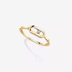 Move Uno Diamond Ring in Yellow Gold | Messika 10055-YG Eva Meloche, Capsule Wardrobe Jewelry, Jewelry Content, Western Jewellery, Mckenna Grace, Womens Jewellery, Ring Rosegold, Jewelry Hair Accessories, Yellow Gold Diamond Ring