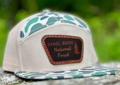 Daniel Boone National Forest leather patch on LOST HAT CO. 7 panel or Richardson 168 hat. Leather patch will be sewn on the hat!  Made to order. Choose your own color!  We use authentic leather only! Thank you for supporting our small business! Six-panel Baseball Cap With Leather Patch For Outdoor, Outdoor Six-panel Baseball Cap With Leather Patch, Adjustable Short Brim Hat With Leather Patch, Leather Baseball Cap With Flat Bill For Outdoor, Brown Six-panel Snapback Hat For Outdoor, Leather Flat Bill Baseball Cap For Outdoor, Vintage Outdoor Hat With Leather Patch, Outdoor Six-panel Hat With Leather Patch, Leather Baseball Cap With Short Brim For Outdoor