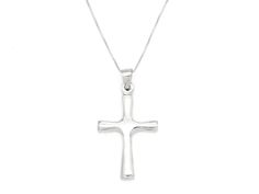 Minimalist Cross Necklace made of Solid 925 Sterling Silver ☞ made to last. Matching Ring & Matching Earrings ☞ please ask me Details:• Silver Cross Pendant• Dimensions: Pendant Height 40mm, Width 21mm• Free Complimentary Chain• Solid 925 Sterling Silver SKU TE-110 Minimalist Hypoallergenic Cross Jewelry, Adjustable Sterling Silver Box Chain Jewelry, Simple Everyday Cross Jewelry, Nickel-free Sterling Silver Cross Pendant Jewelry, Sterling Silver Cross Pendant With Polished Finish, Sterling Silver Polished Cross Pendant Jewelry, Sterling Silver Cross Jewelry In White Gold, White Sterling Silver Cross Jewelry, Minimalist Box Chain Pendant Jewelry