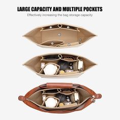 Make Up Organizer Felt Insert Bag for Women Handbag Travel Inner Purse Portable Cosmetic Bags Fit Tote Bag Organizer, Purse Organizer Insert, Neoprene Bag, Handbag Storage, Longchamp Handbags, Purse Organizer, Tote Storage, Travel Purse, Bag Organizer