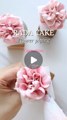 the video shows how to make paper flowers