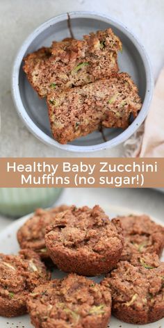 healthy baby zucchini muffins no sugar