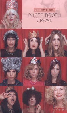 many different pictures of women with crowns on their heads and hands in front of them