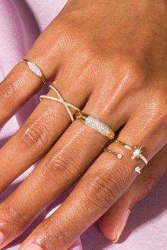 Pave Diamond Rings, Diamond Wrap Ring, Stackable Rings Wedding, Ring Inspo, Bling Fashion, Expensive Taste, Pave Diamond Ring, Jewelry Accessories Ideas, Tiffany Jewelry