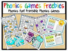 the phonics games freebies are great for kids to practice their phonicic skills