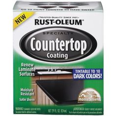 rust - oleum specialty countertop coating, dark brown / black finish 1 qt