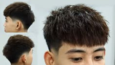 Asian Crop Top Fade, Two Block Haircut Short, Crop Top Haircut Men, Crop Top Haircut, Short Asian Haircut Men, Mens Cropped Hair, Crop Haircut Men, Short Hair Asian Men, Asian Fade Haircut