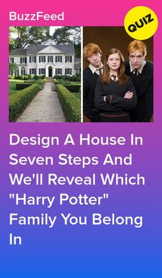 Design A House And We'll Reveal Which "Harry Potter" Family You Belong In #quiz #quizzes #buzzfeed #triviaquestionsandanswers #quizzesbuzzfeed #trivia #quizzesforfun #funquiz #harry #harrypotter #harrypotterhouse Harry Potter Female Characters, Harry Potter Character Quiz, Design A House, Potter Family