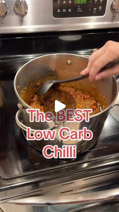 the best low carb chilli recipe is in the oven and it's ready to be cooked