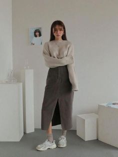 Rok Outfit, Looks Pinterest, Tokyo Street Fashion, Korean Fashion Outfits, Seoul Fashion, Korean Fashion Trends, Ulzzang Fashion, Moda Vintage