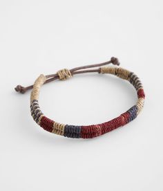 "BKE Jute Slider Bracelet - Red/Grey/Brown , Men's Tan Multi thread bracelet Measures up to 4" diameter. Apparel & Accessories" Jute Bracelet Diy, Mens Bracelet Diy, Unique Mens Bracelet, Rope Bracelet Men, Man Bracelet, Thread Bracelet, Mens Bracelets, Slider Bracelet, Fabric Bracelets